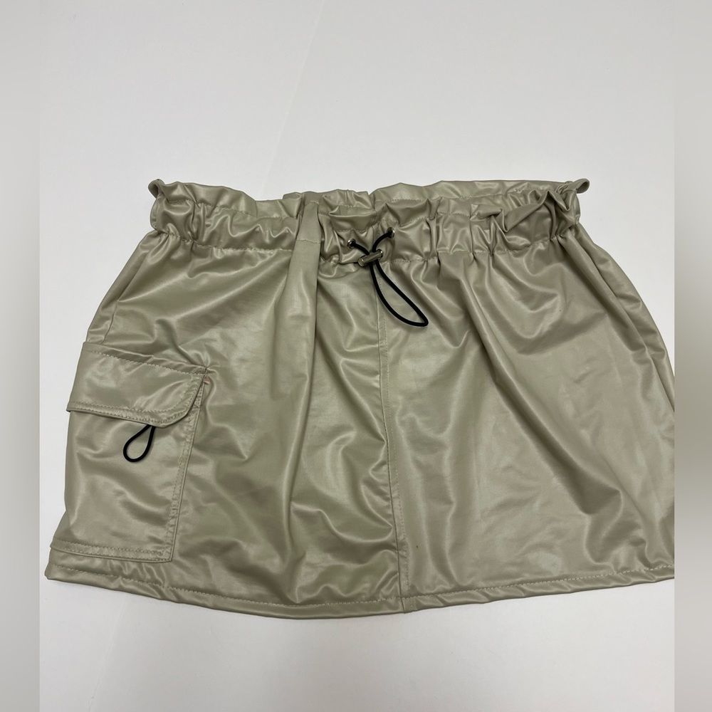 NWT ⚜️ Just Polly NY Forever 21 Toggle Drawstring Mini Skirt size L - Picture 15 of 15